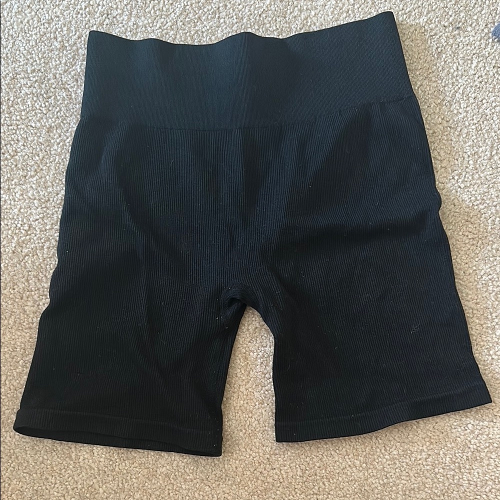 Gilly Hicks Ribbed Biker Shorts